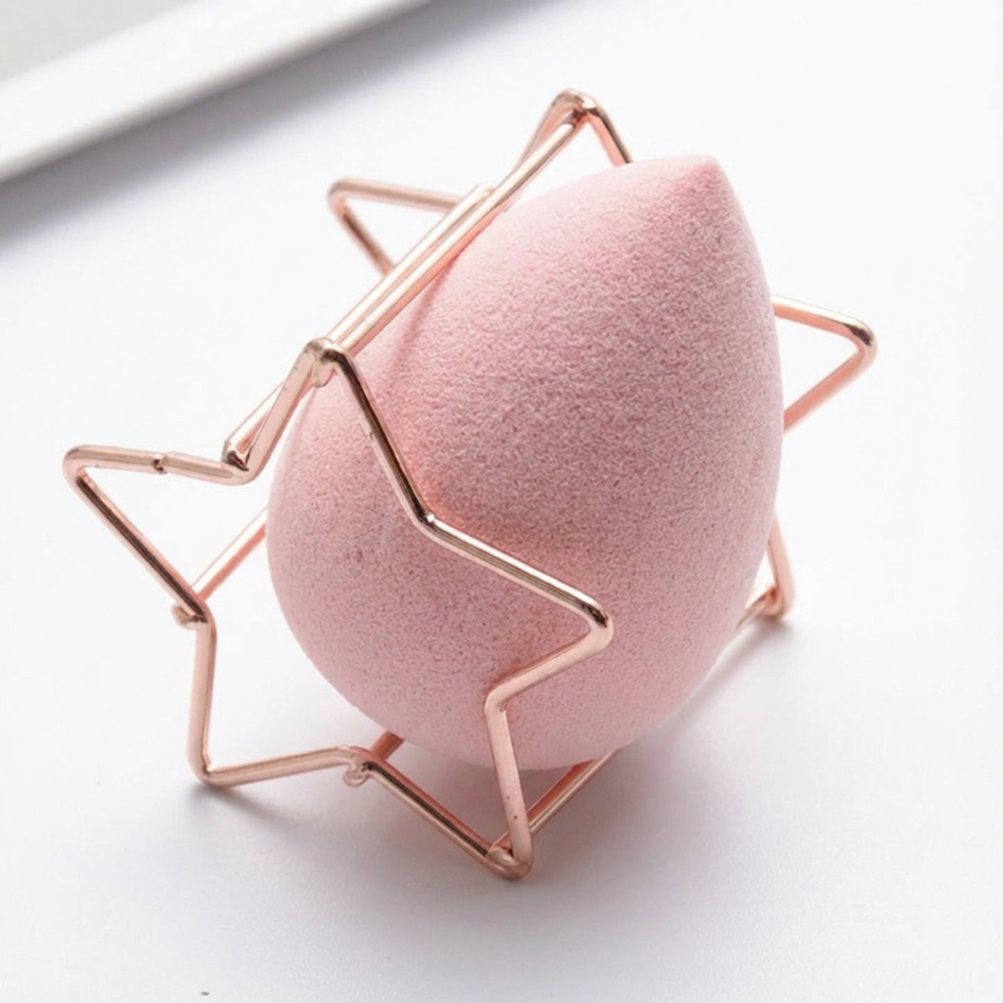 Star Shaped Beauty Sponge Holder Set of 6 Makeup Blender Drying and Storage Stands
