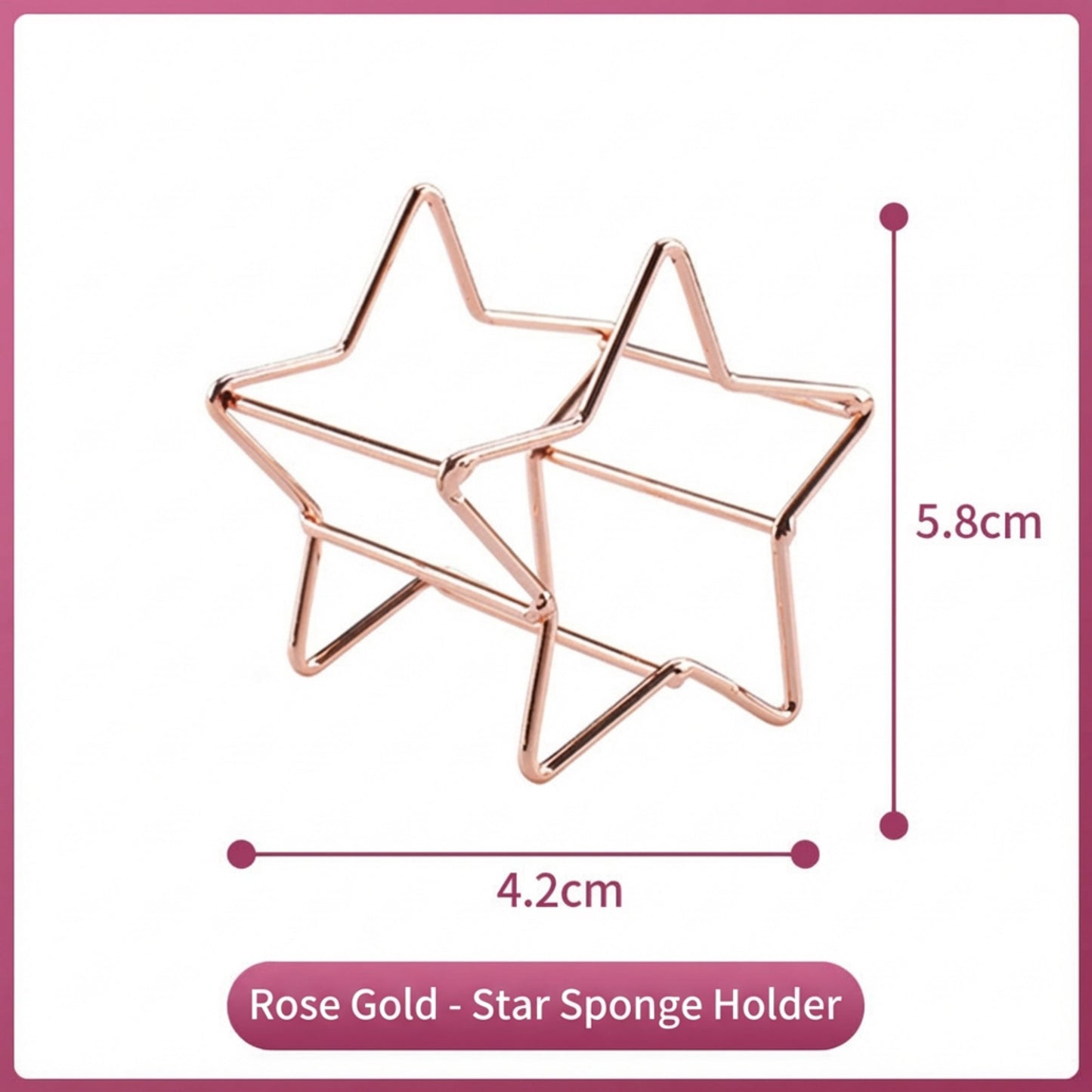Star Shaped Beauty Sponge Holder Set of 6 Makeup Blender Drying and Storage Stands