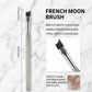 5-Piece Nail Art Brush Set with Flat Gel Brush Angled Detail Brush Fine Liner and Precision Needle Tool