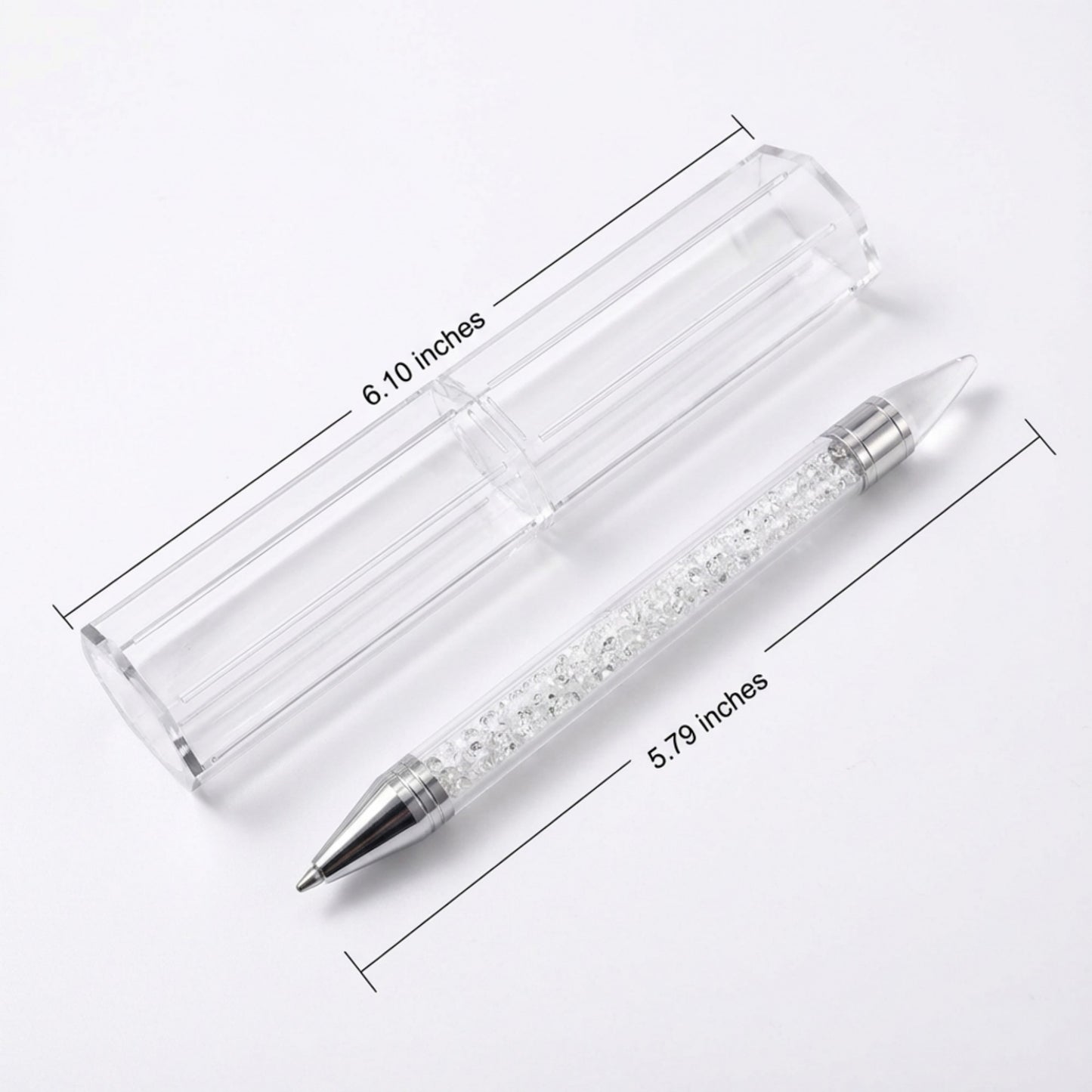 3-Piece Rhinestone Nail Art Picker Pen Set with Dual-Ended Tips for Crystal Placement and Precision Detailing