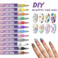 12-Piece Nail Art Marker Set with Precision Fine Tip Pens for Detailed Nail Design and Creative Manicures