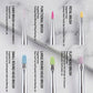 6-Piece Nail Art Brush Set with Iridescent Acrylic Handles and Precision Tips for Gel Acrylic and Nail Design