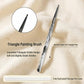 4-Piece Angled Nail Art Brush Set with Slim Handles and Precision Liner Tips for Gel Acrylic and Nail Design