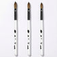 3-Piece Nail Art Brush Set with Smooth Acrylic Handles and Precision Tips for Gel Acrylic and Nail Design