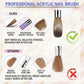 4-Piece Nail Art Brush Set with Gradient Metal Handles and Precision Tips for Gel Acrylic and Nail Design