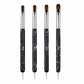 4-Piece Nail Art Brush Set with Dual-Ended Precision Tips for Gel Acrylic and Detail Design