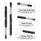 4-Piece Nail Art Brush Set with Dual-Ended Precision Tips for Gel Acrylic and Detail Design