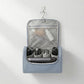 Portable Makeup Organizer Case with Multiple Compartments and Top Handle