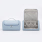 Portable Makeup Organizer Case with Multiple Compartments and Top Handle