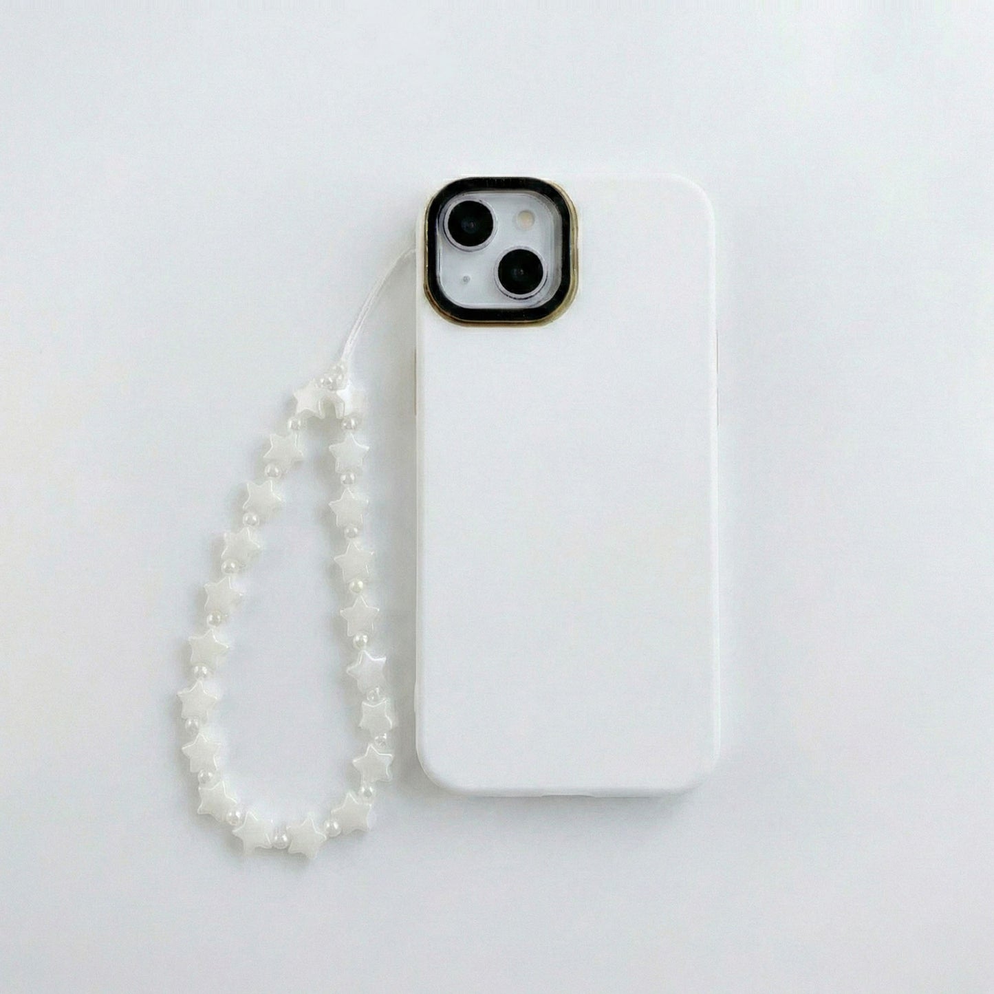 3-PC Star Beaded Phone Charm Strap with Pearl-Style Accent Beads