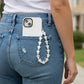 3-PC Star Beaded Phone Charm Strap with Pearl-Style Accent Beads