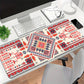 Vintage Pattern Desk Mouse Pad with Smooth Control Surface and Non Slip Rubber Base