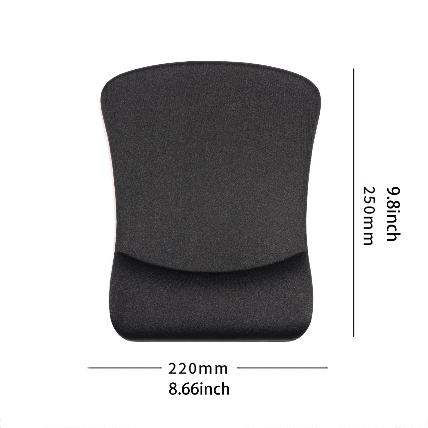 Ergonomic Memory Foam Wrist Support Mouse Pad with Non Slip Base