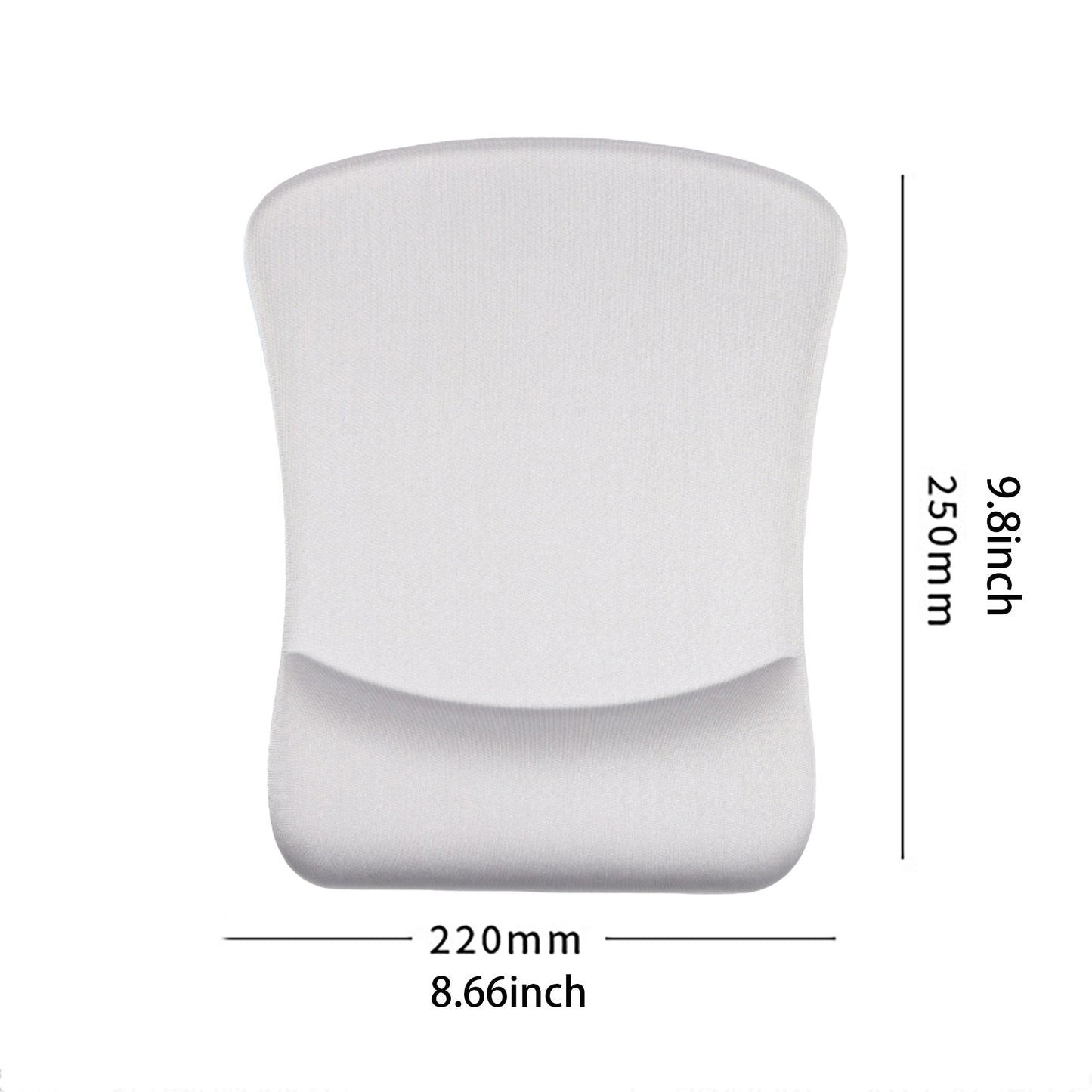 Ergonomic Memory Foam Wrist Support Mouse Pad with Non Slip Base