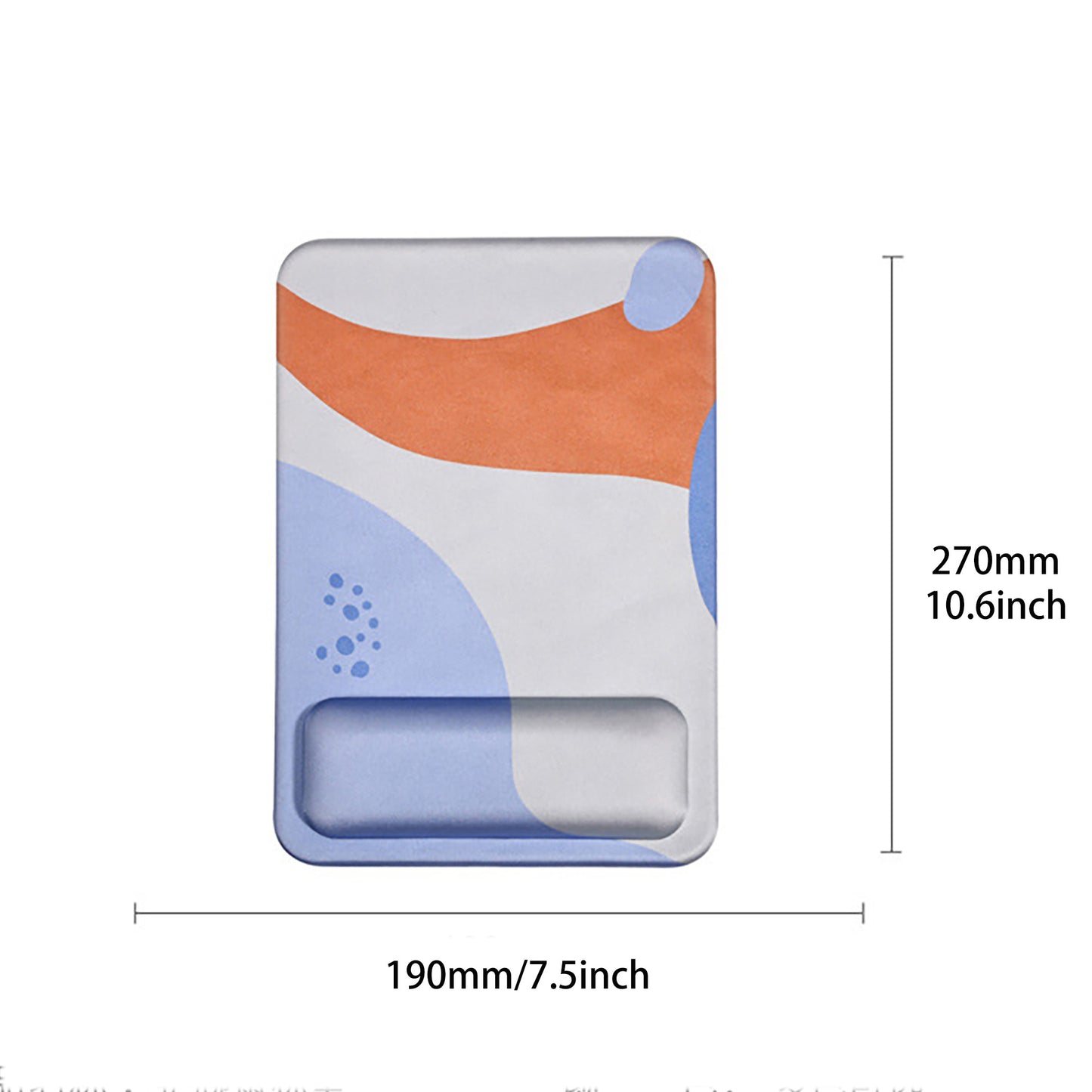 Ergonomic Mouse Pad with Memory Foam Wrist Support and Non Slip Base