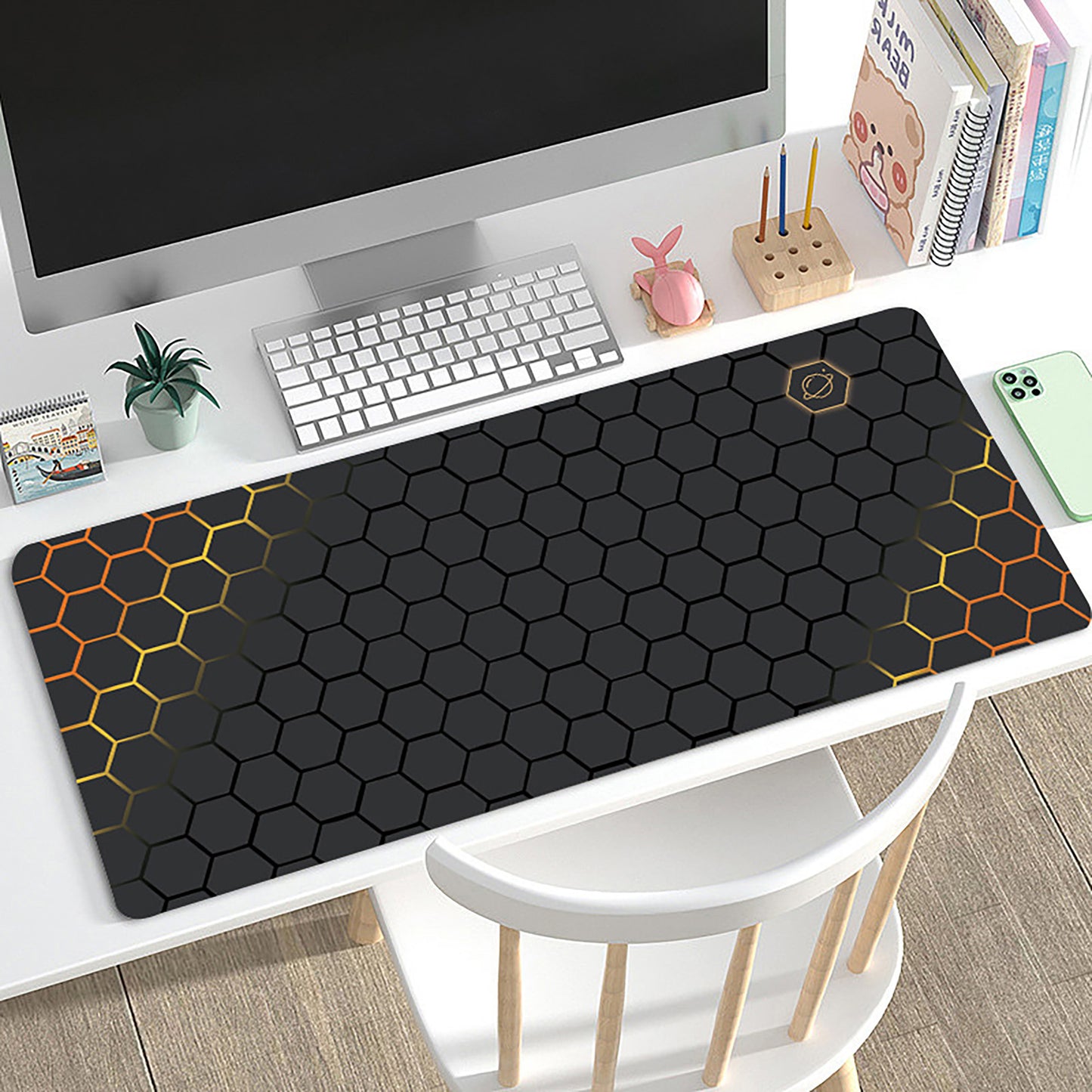 Extended Gaming Mouse Pad with Anti Slip Rubber Base and Smooth Precision Surface