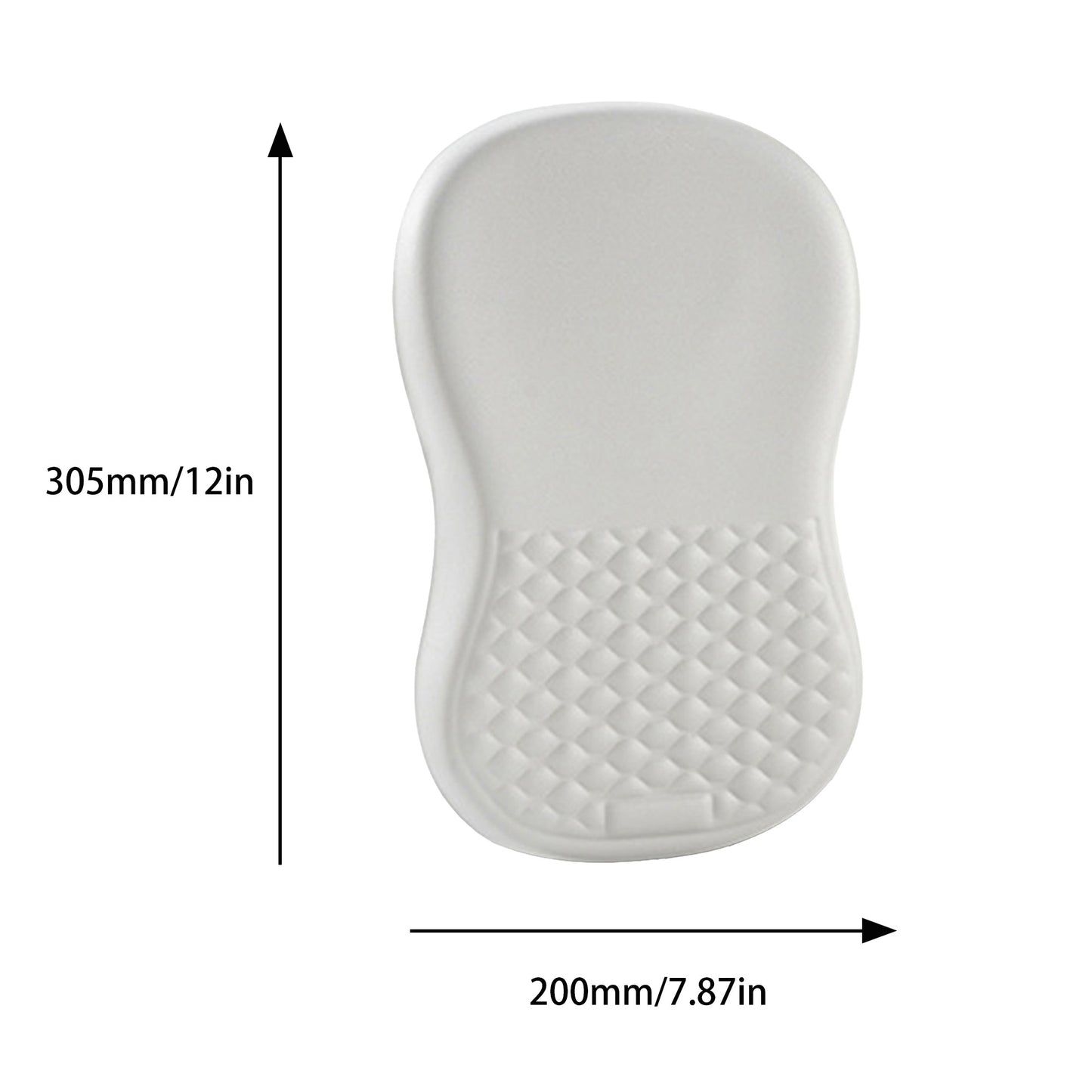 Ergonomic Thickened Mouse Pad with Wrist Support and Anti Slip Base