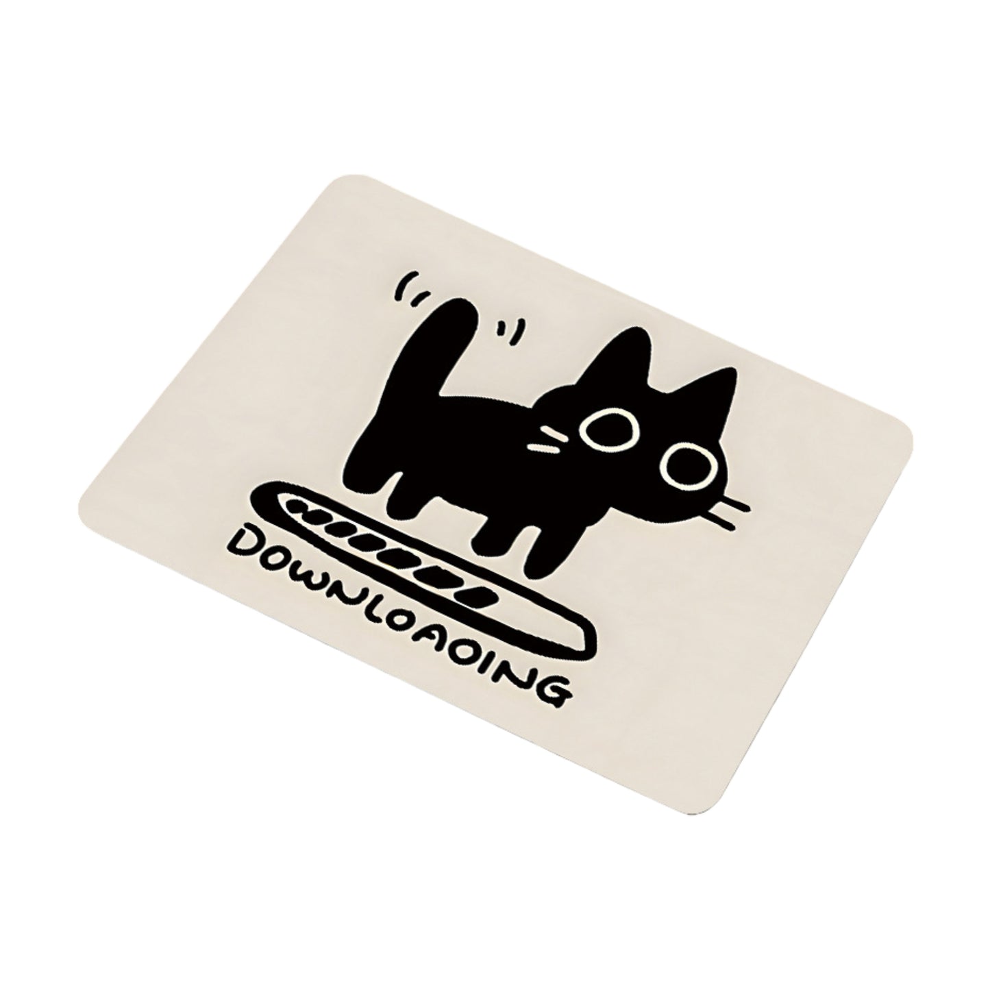 Cute Cat Graphic Non Slip Mouse Pad for Desk and Office Use