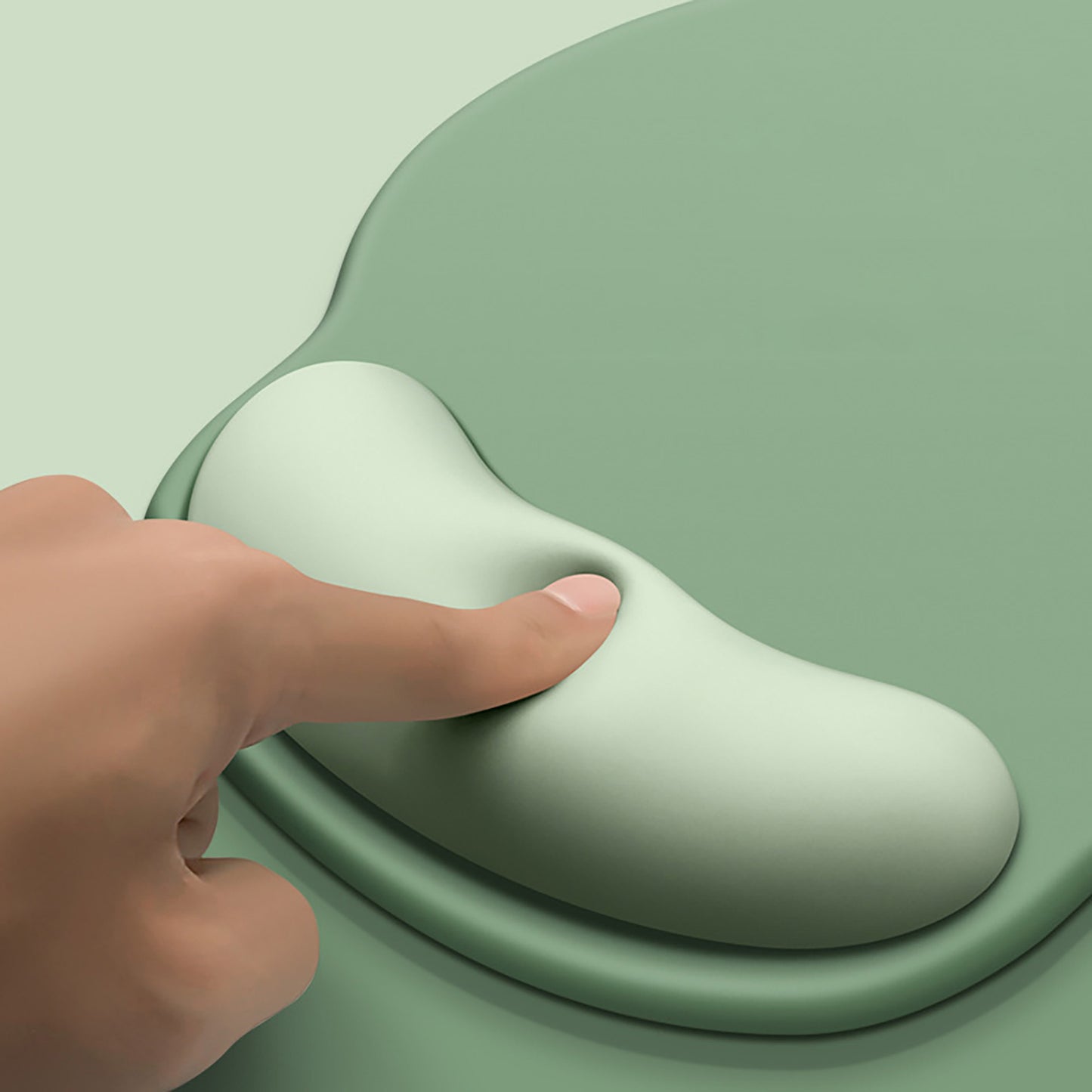 Solid Minimalism Wrist Support Mouse Pad