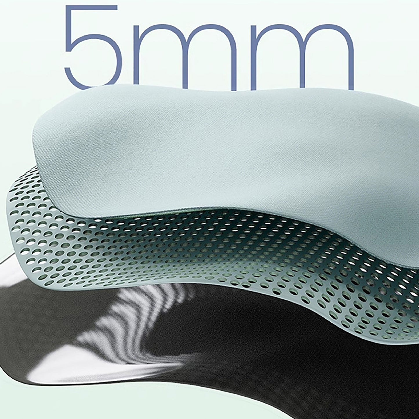 Gradient Color Ergonomic Memory Foam Mouse Pad With Wrist Support