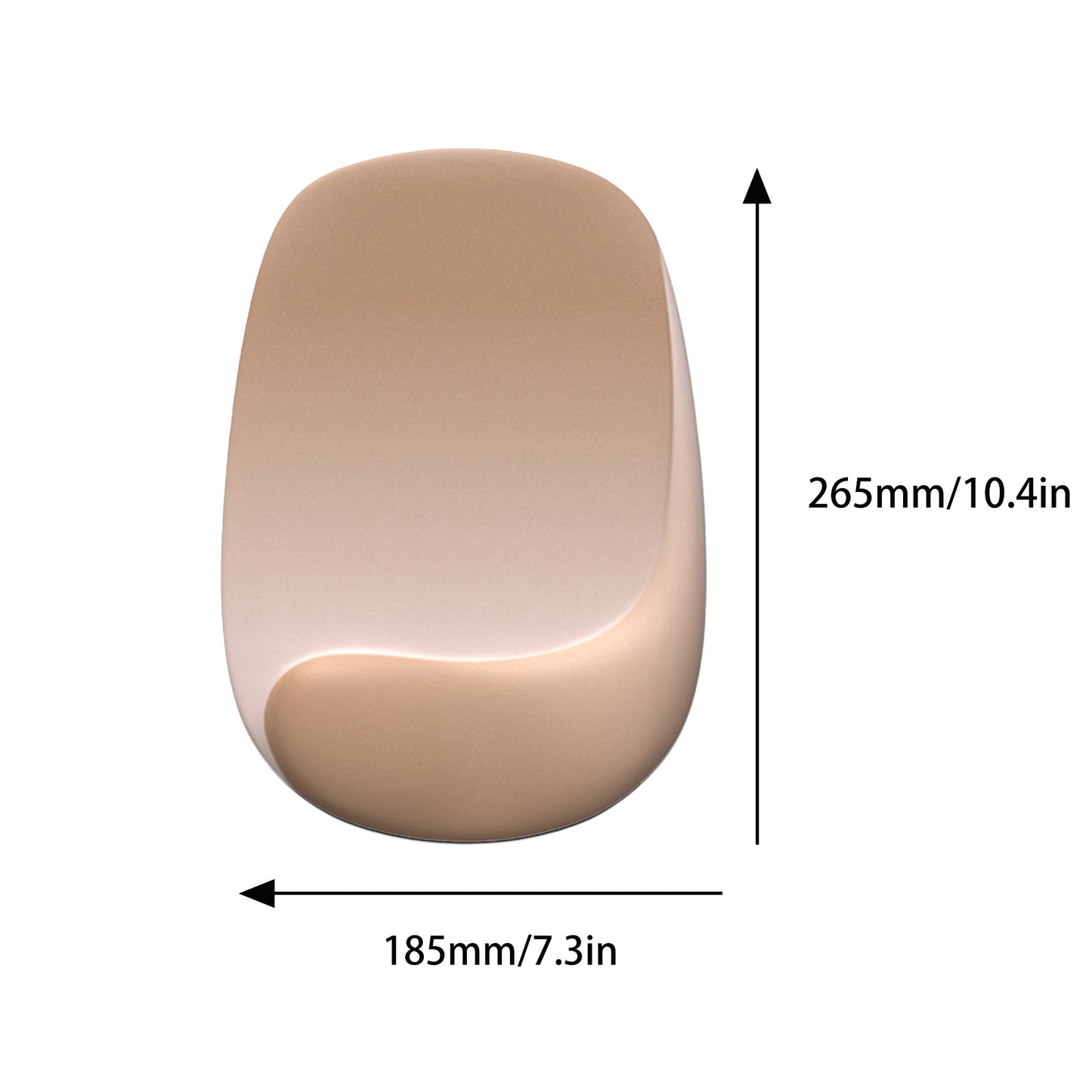 Gradient Color Ergonomic Memory Foam Mouse Pad With Wrist Support