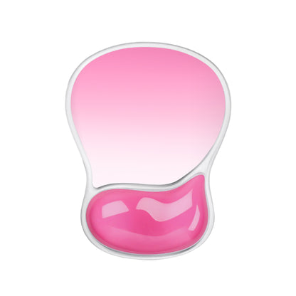 Clear Gel Wrist Support Mouse Pad With Ergonomic Cushion And Non Slip Base