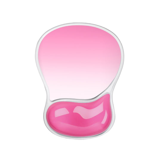Clear Gel Wrist Support Mouse Pad With Ergonomic Cushion And Non Slip Base