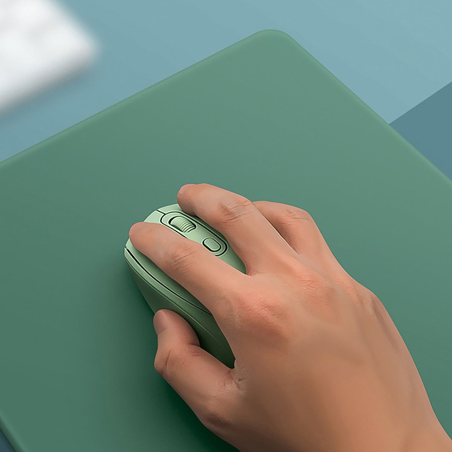 Thick Solid Color Mouse Pad With Smooth Surface And Non Slip Base