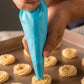 34-Piece Reusable Piping Bag and Decorating Tip Set with Scrapers and Cleaning Brush