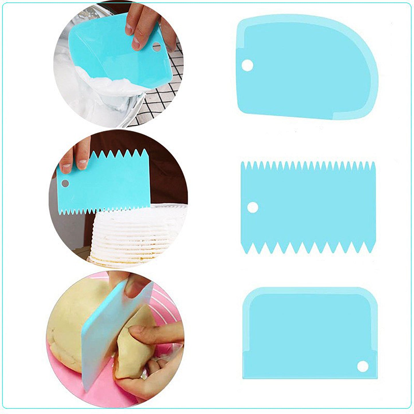 34-Piece Reusable Piping Bag and Decorating Tip Set with Scrapers and Cleaning Brush