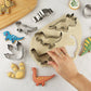 Dinosaur Cookie Cutter Set with Assorted Dino Shapes for Baking and Decorating