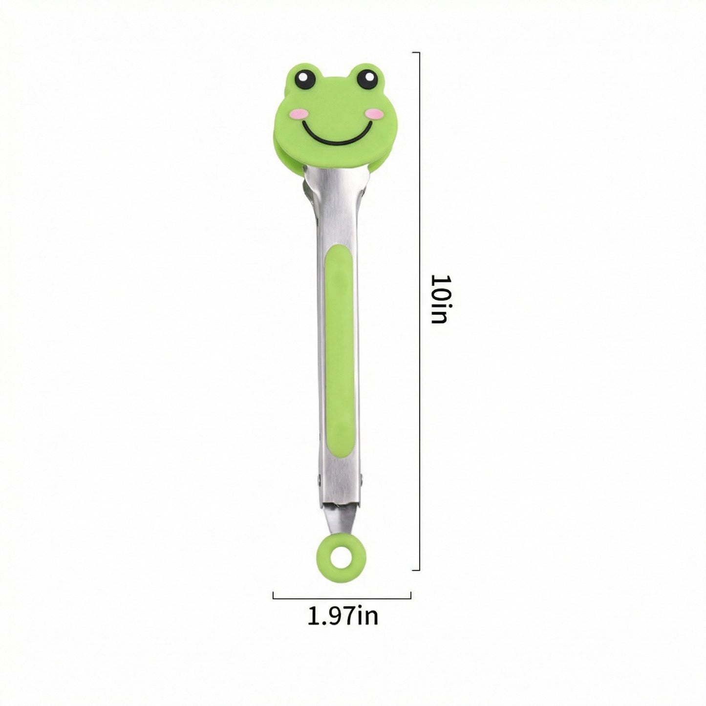 Bear Shaped Kitchen Tongs with Non-Slip Grip and Locking Ring
