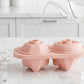 2-PC Large Ice Cube Tray Set with Rose and Diamond Shape Molds Flexible Silicone Easy Release Design