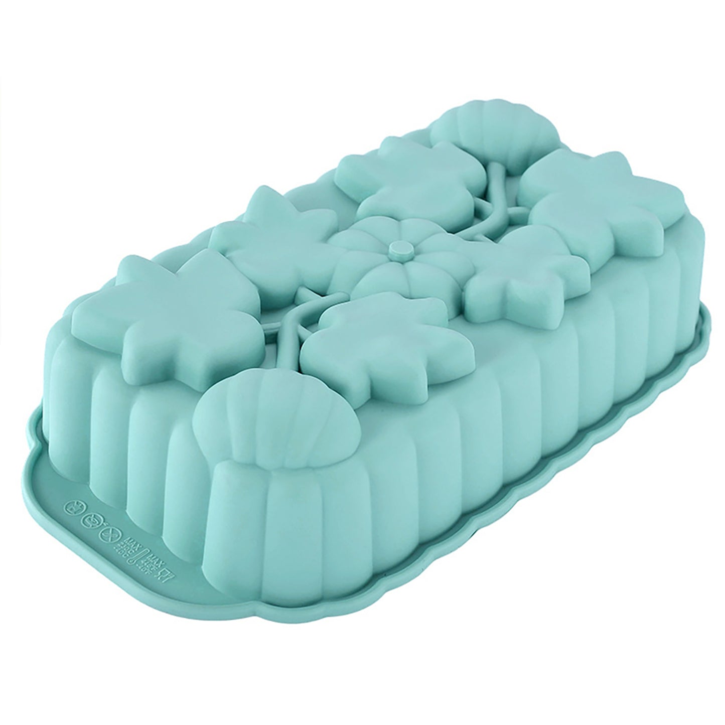 2-Piece Pumpkin and Leaf Silicone Loaf Cake Mold Set Nonstick Fall Baking Pan