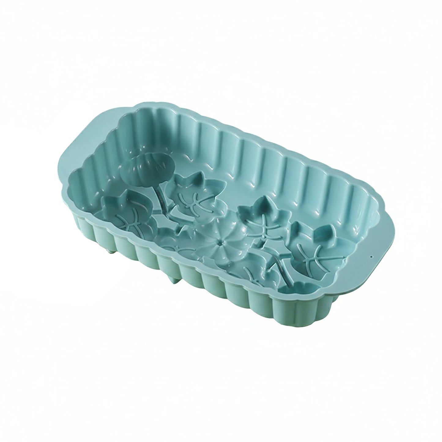 2-Piece Pumpkin and Leaf Silicone Loaf Cake Mold Set Nonstick Fall Baking Pan