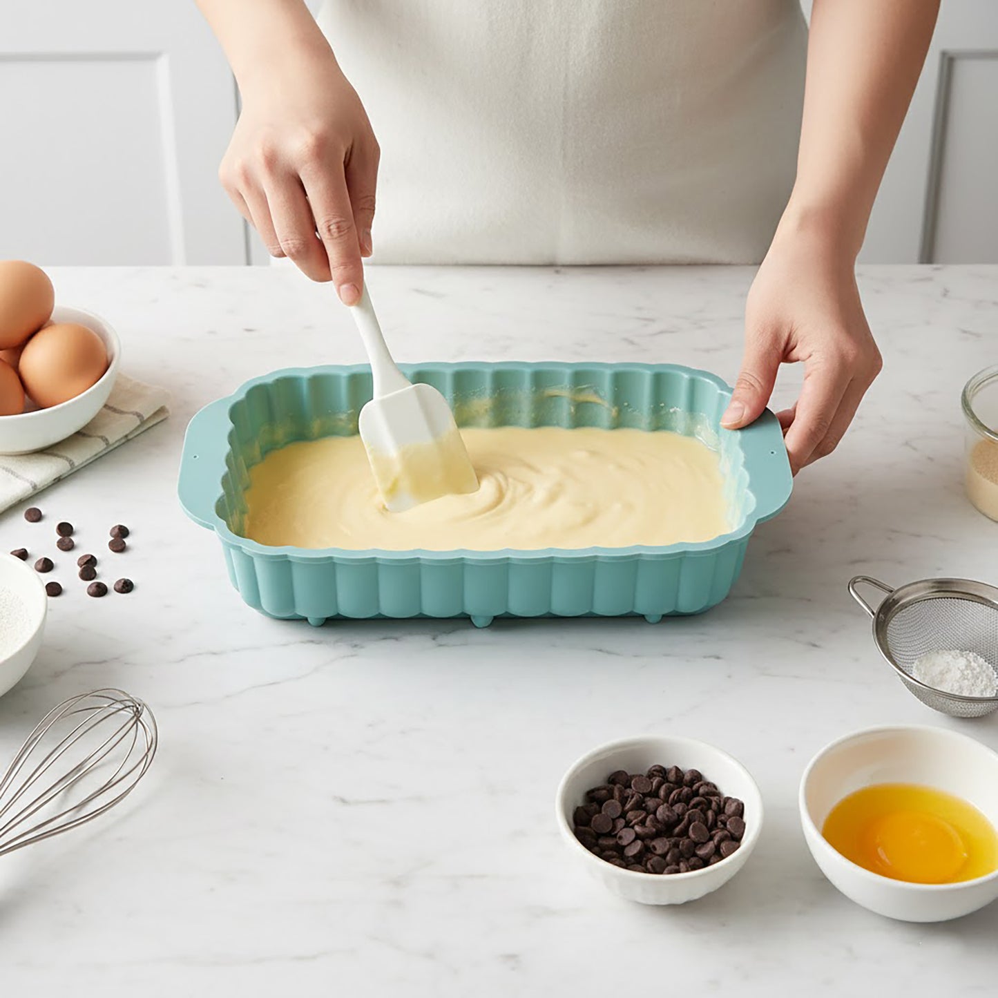 2-Piece Pumpkin and Leaf Silicone Loaf Cake Mold Set Nonstick Fall Baking Pan