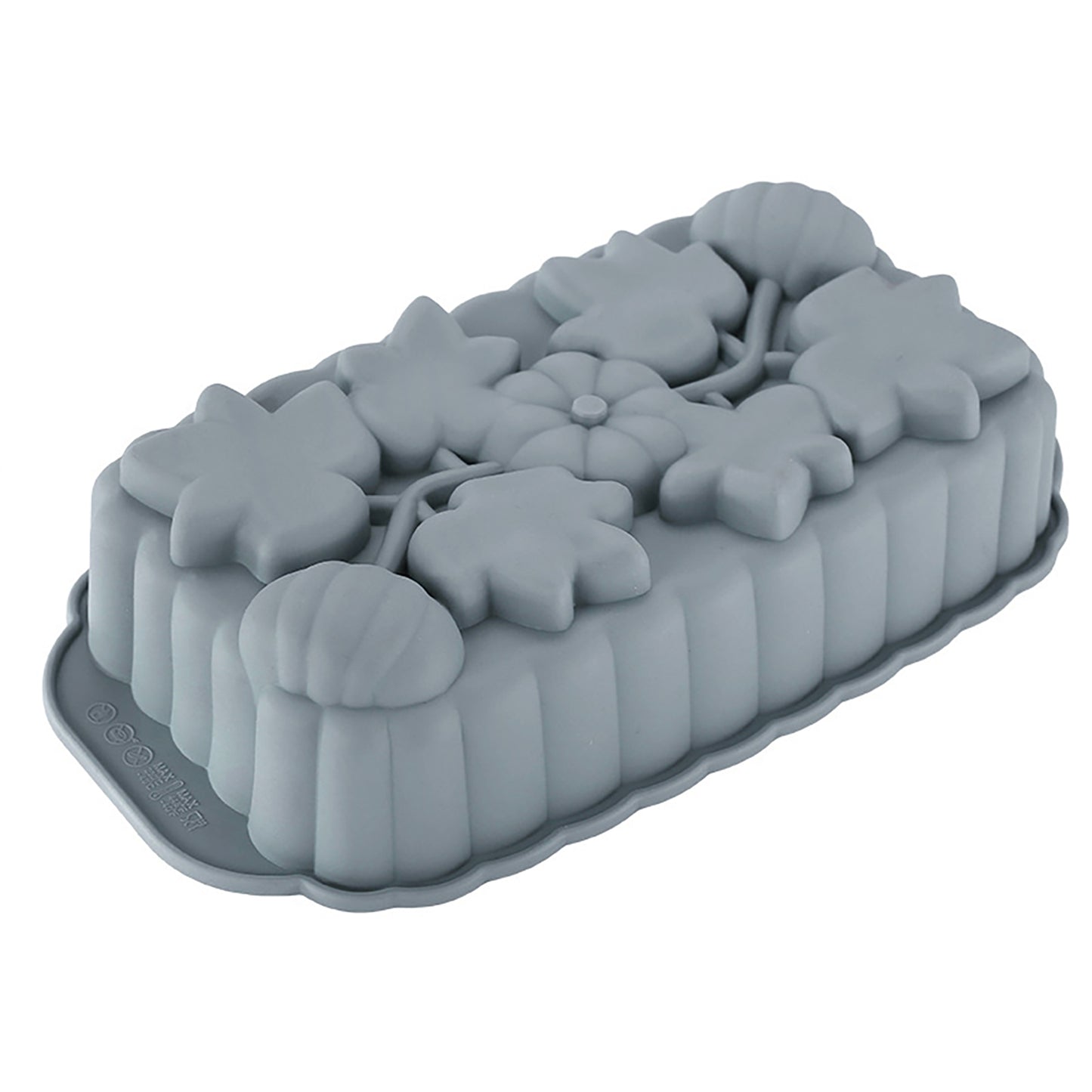 2-Piece Pumpkin and Leaf Silicone Loaf Cake Mold Set Nonstick Fall Baking Pan