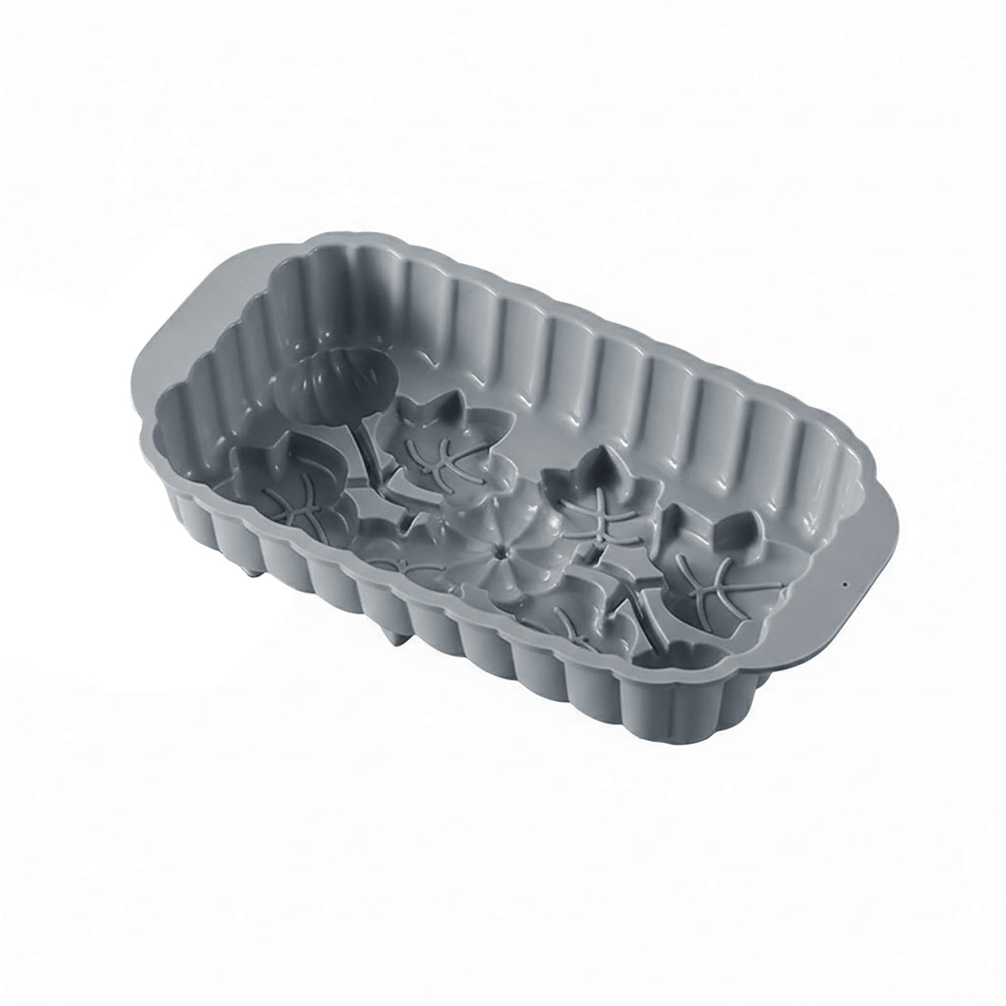 2-Piece Pumpkin and Leaf Silicone Loaf Cake Mold Set Nonstick Fall Baking Pan