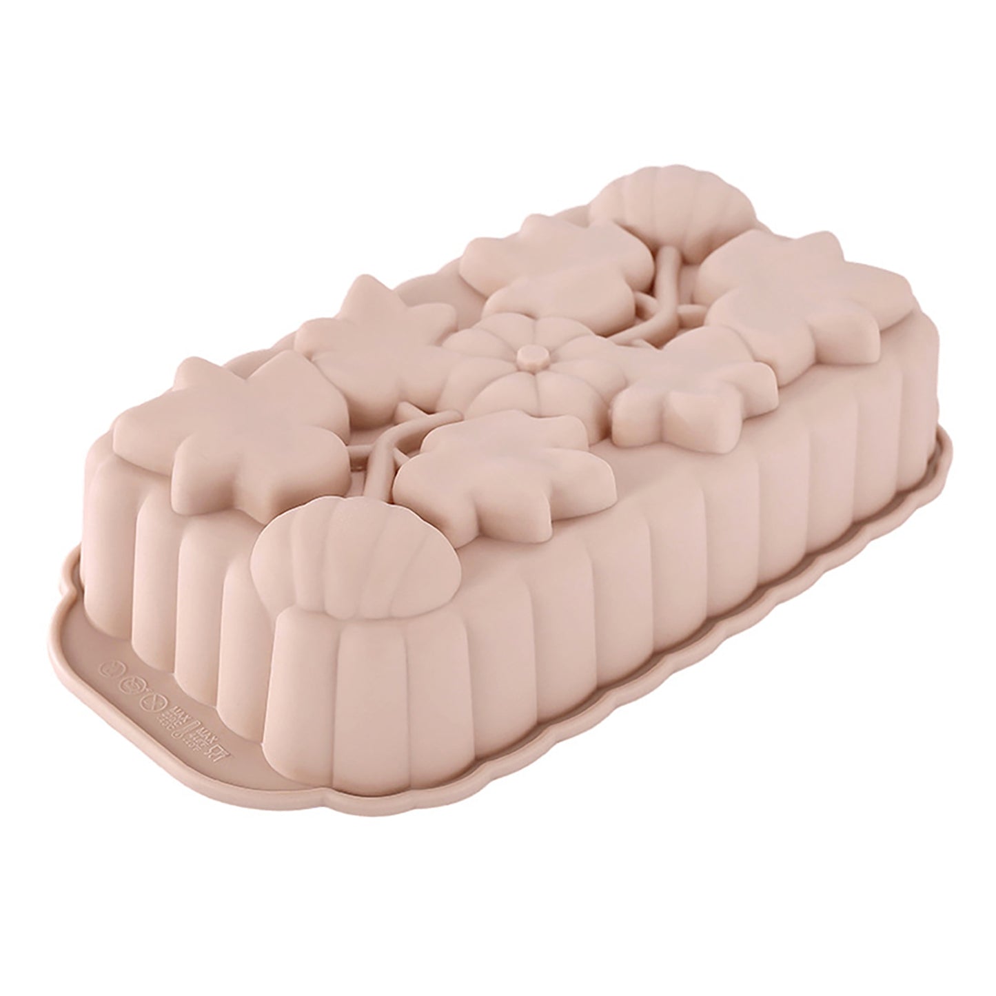 2-Piece Pumpkin and Leaf Silicone Loaf Cake Mold Set Nonstick Fall Baking Pan
