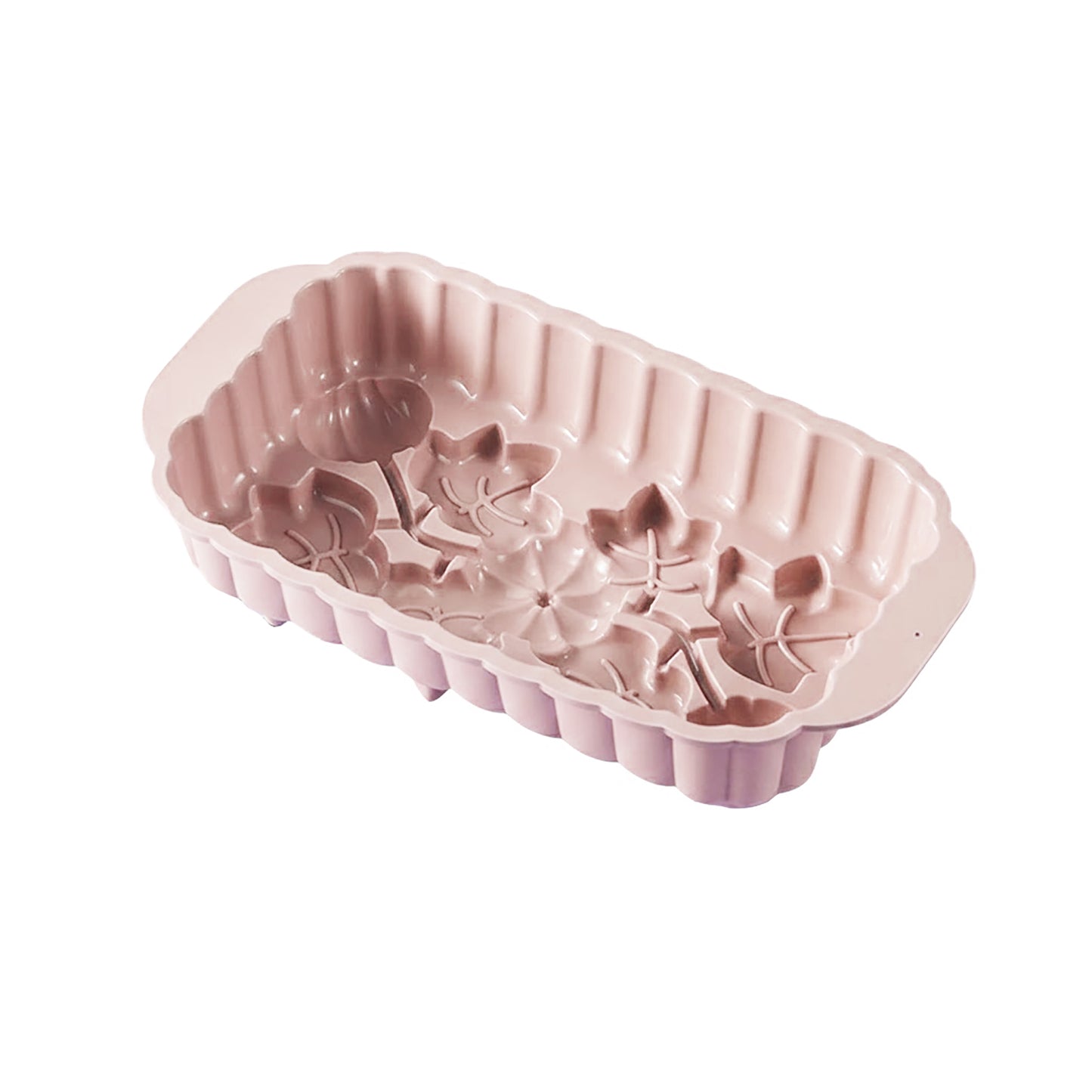 2-Piece Pumpkin and Leaf Silicone Loaf Cake Mold Set Nonstick Fall Baking Pan