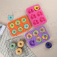 3-Piece Silicone Donut and Heart Baking Mold Set Nonstick Dessert Cake Chocolate Soap Mold