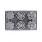 3-Piece Silicone Flower Mold with 6 Floral Cavities Flexible Baking Tray