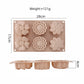 3-Piece Silicone Flower Mold with 6 Floral Cavities Flexible Baking Tray