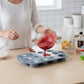 2-Piece Silicone Muffin Pan with 12 Round Cups Flexible Nonstick Bakeware