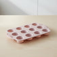 2-Piece Silicone Muffin Pan with 12 Round Cups Flexible Nonstick Bakeware