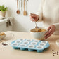2-Piece Silicone Muffin Pan with 12 Round Cups Flexible Nonstick Bakeware
