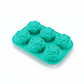 3-Piece Rose Swirl Silicone Baking Mold Set Round Flower Cake Chocolate Candy Soap Mold
