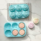 3-Piece Rose Swirl Silicone Baking Mold Set Round Flower Cake Chocolate Candy Soap Mold