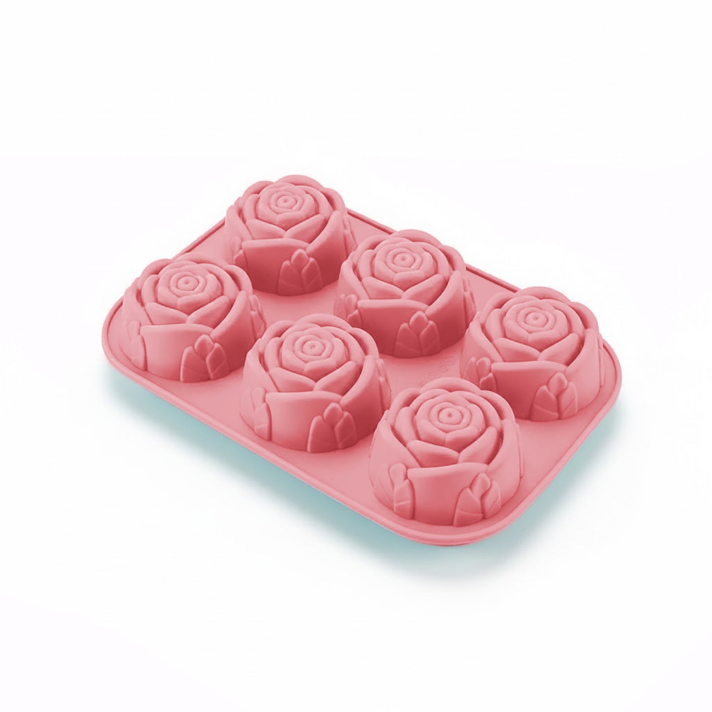 3-Piece Rose Swirl Silicone Baking Mold Set Round Flower Cake Chocolate Candy Soap Mold
