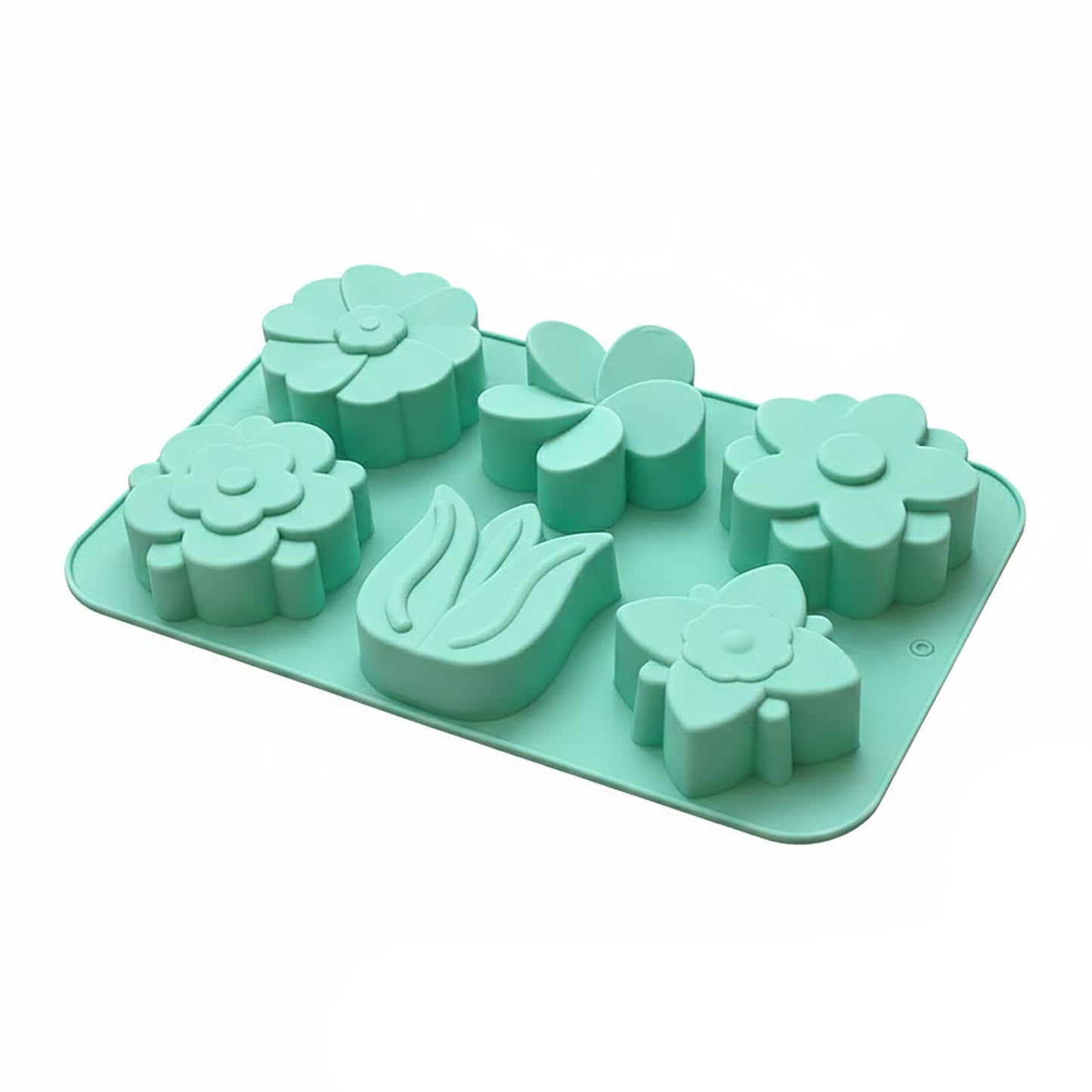 3-Piece Flower Silicone Baking Mold Set Floral Cake Chocolate Candy Soap Mold